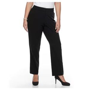 Croft & Barrow Size 18 Womens Stretch Black Pants